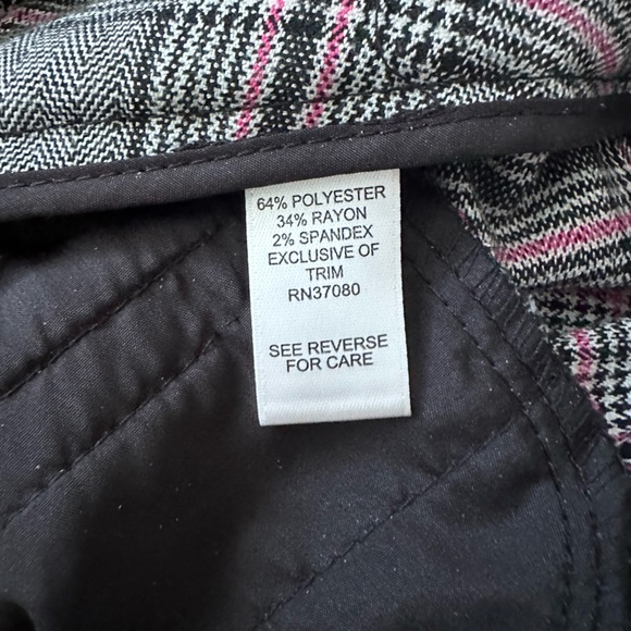 C Est 1946 Pink/Gray Plaid Dress Pants Size 20WP - Picture 4 of 6